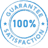 Image of We believe in 100% satisfaction 100% of the time